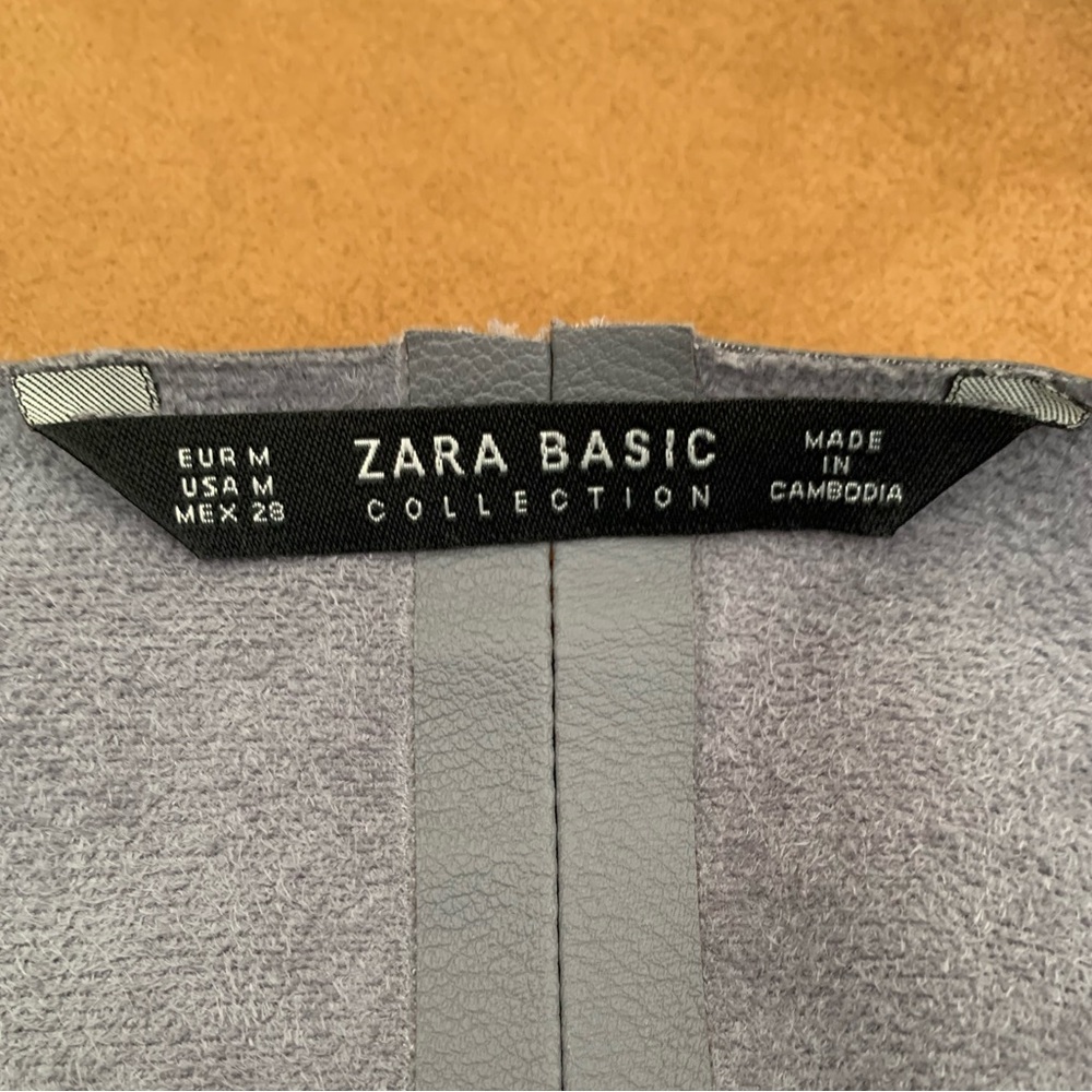 Grey leather jacket - Picture 3 of 3